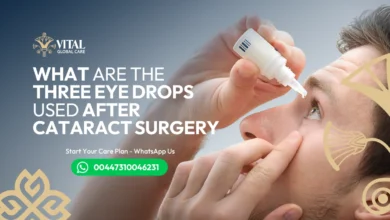 what are the three eye drops used after cataract surgery​